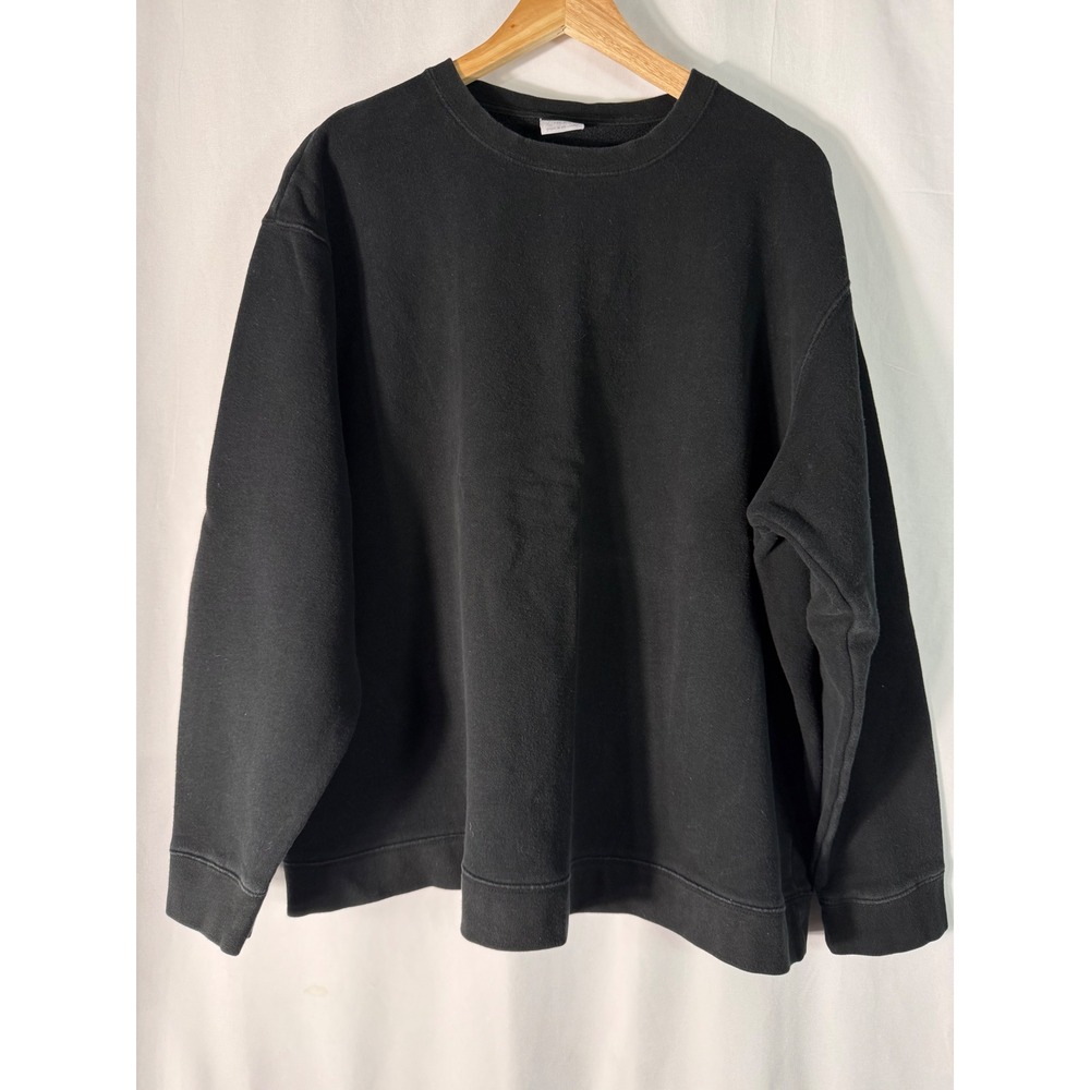 Cheetah Mens Black Crewneck Sweatshirt XXL Cotton Blend Fleece Pullover - Picture 7 of 8